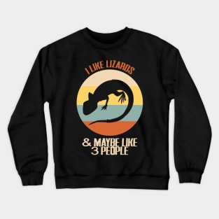 Lizard Retro Quote Crewneck Sweatshirt